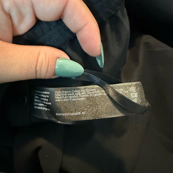 EILEEN FISHER Black Pull On Elastic Waist Crop Pants Size XL Side Zipper - Picture 5 of 5